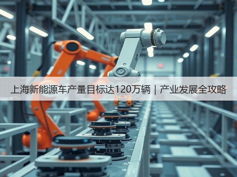 上海新能源车产量目标达120万辆｜产业发展全攻略