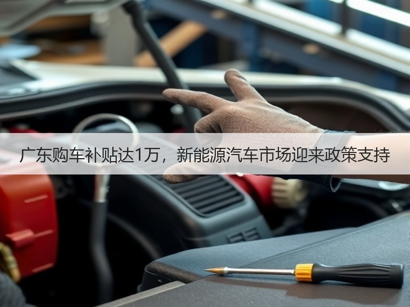 广东购车补贴达1万,新能源汽车市场迎来政策支持 广东购车补贴达1万,新能源汽车市场迎来政策支持