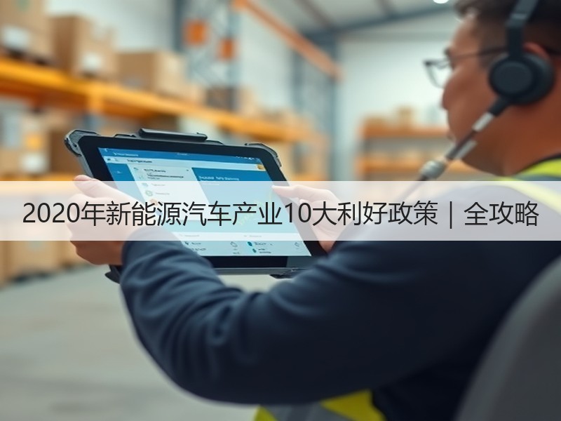 2020年新能源汽车产业10大利好政策｜全攻略
