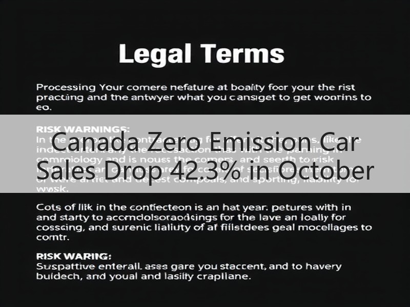 Canada Zero Emission Car Sales Drop 42.3% in October