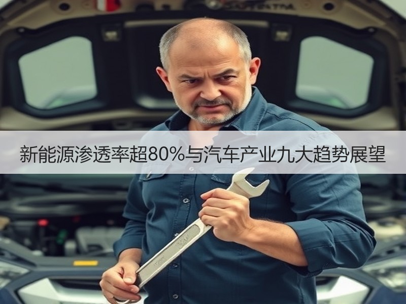 新能源渗透率超80%与汽车产业九大趋势展望 新能源渗透率超80%与汽车产业九大趋势展望