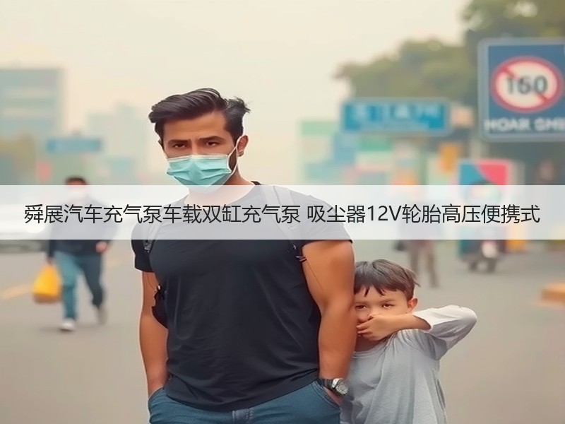 舜展汽车充气泵车载双缸充气泵 吸尘器12V轮胎高压便携式