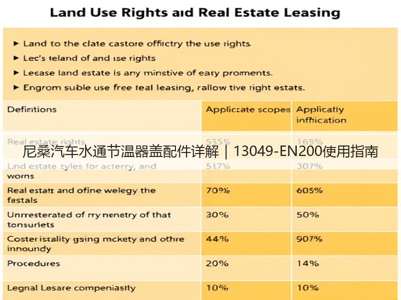 尼桑汽车水通节温器盖配件详解｜13049-EN200使用指南