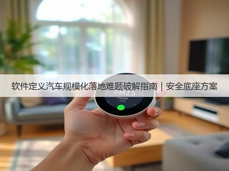 软件定义汽车规模化落地难题破解指南｜安全底座方案