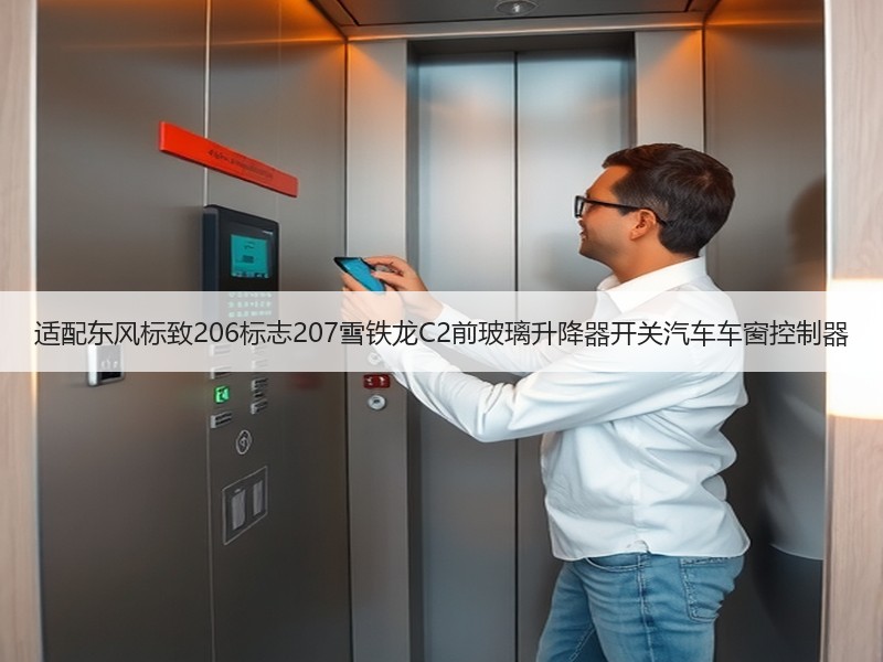 适配东风标致206标志207雪铁龙C2前玻璃升降器开关汽车车窗控制器