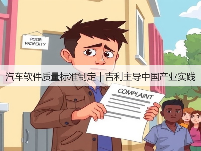 汽车软件质量标准制定|吉利主导中国产业实践 汽车软件质量标准制定|吉利主导中国产业实践