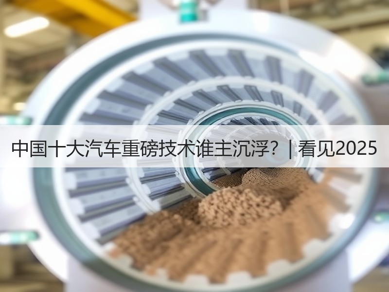 中国十大汽车重磅技术谁主沉浮？| 看见2025