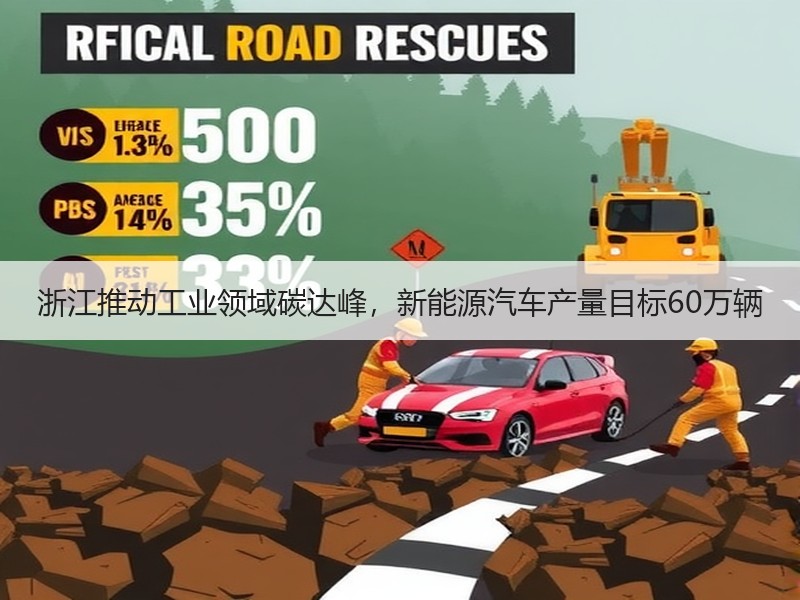 浙江推动工业领域碳达峰，新能源汽车产量目标60万辆