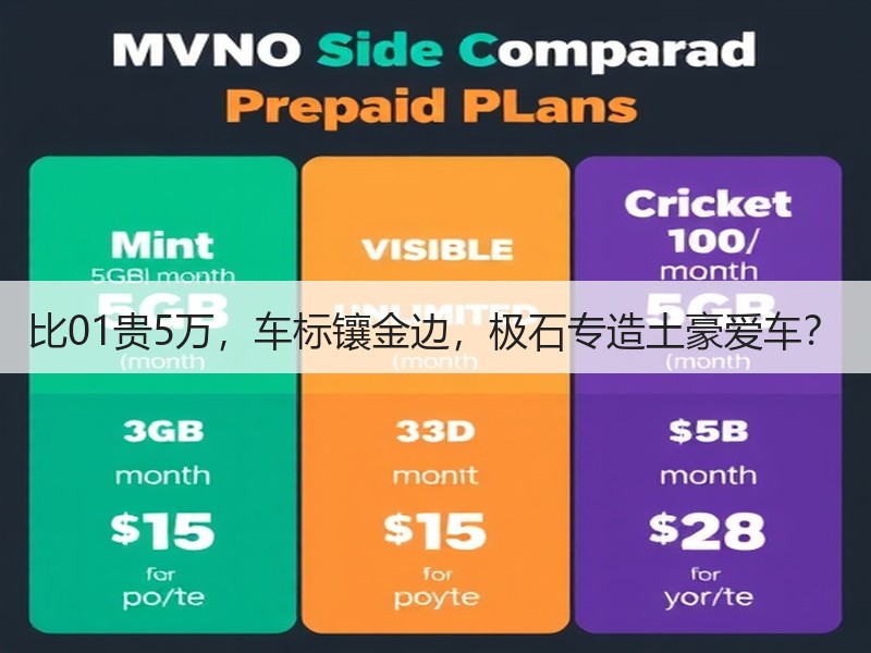 比01贵5万，车标镶金边，极石专造土豪爱车？