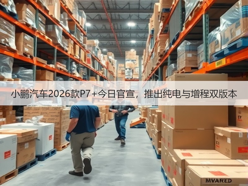 小鹏汽车2026款P7+今日官宣，推出纯电与增程双版本