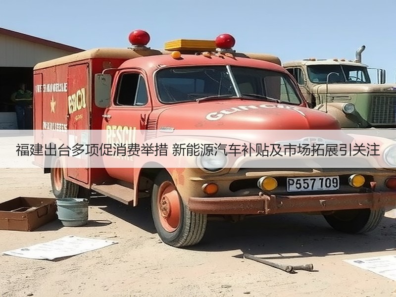 福建出台多项促消费举措 新能源汽车补贴及市场拓展引关注