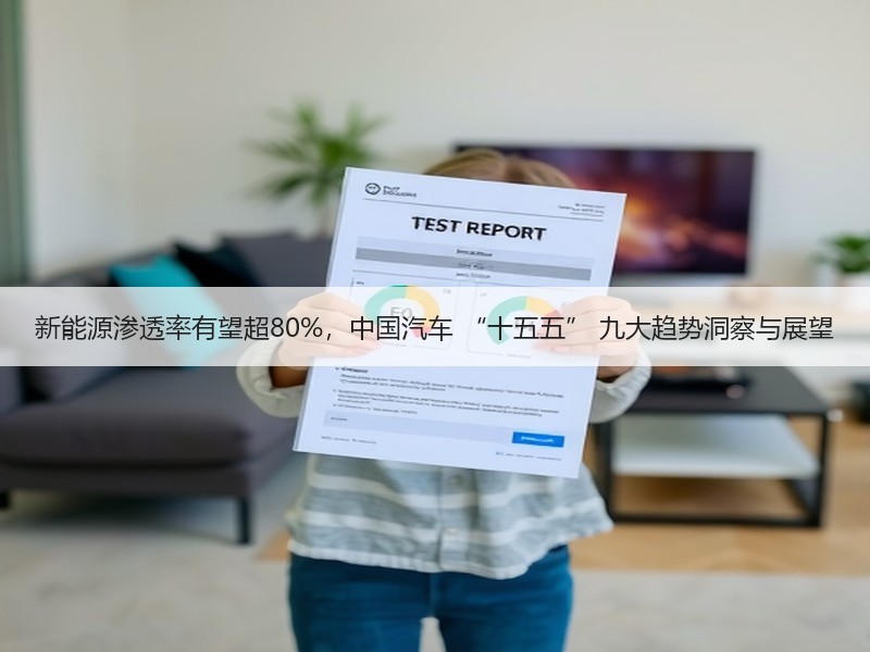 新能源渗透率有望超80%，中国汽车 “十五五” 九大趋势洞察与展望