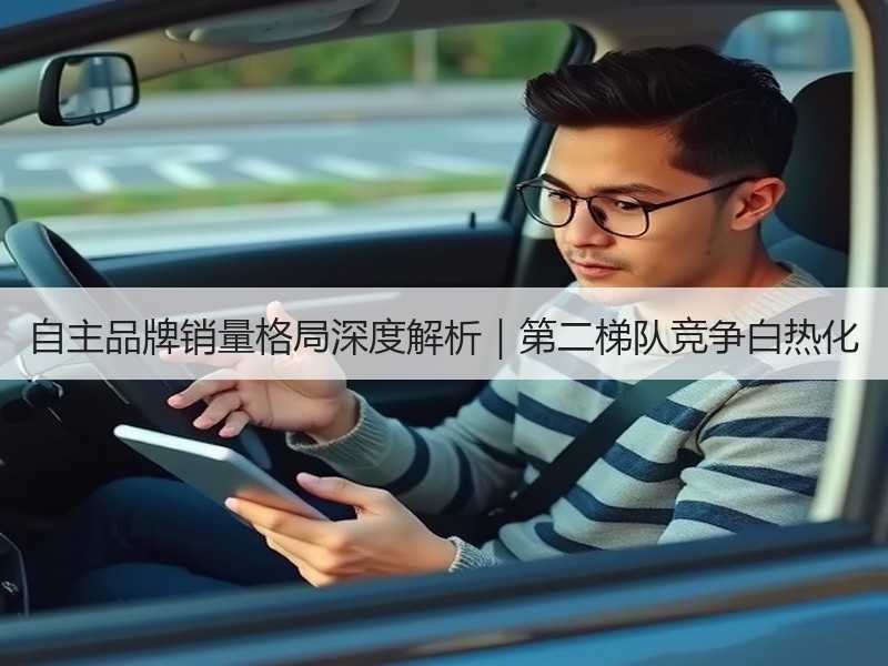 自主品牌销量格局深度解析｜第二梯队竞争白热化