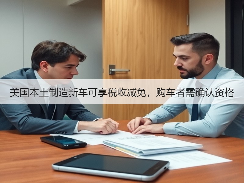 美国本土制造新车可享税收减免，购车者需确认资格