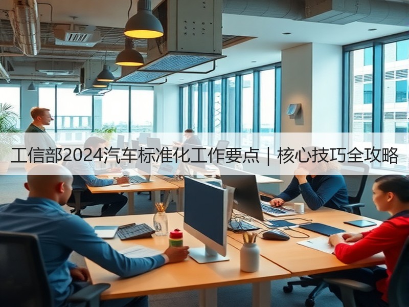工信部2024汽车标准化工作要点｜核心技巧全攻略