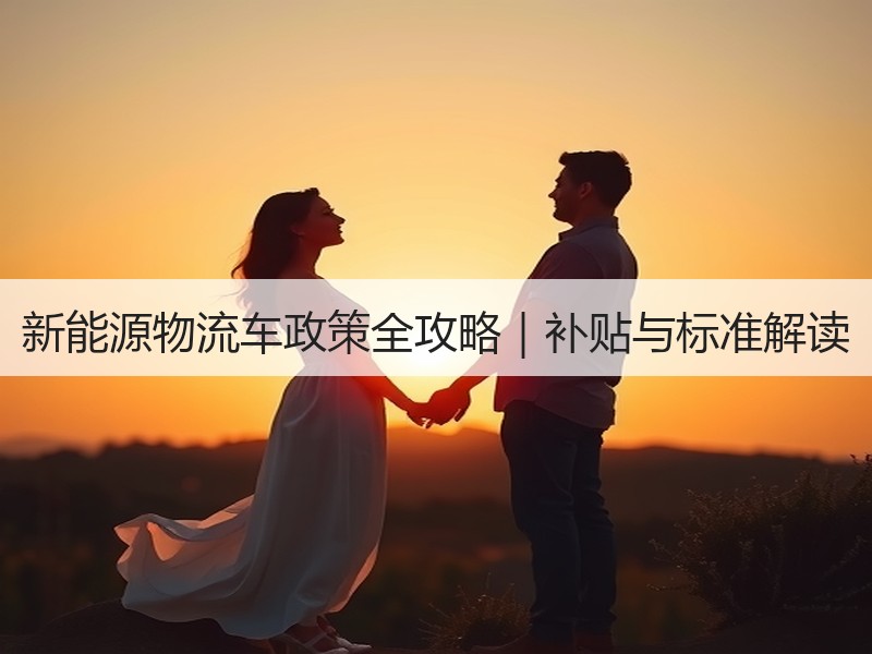 新能源物流车政策全攻略|补贴与标准解读 新能源物流车政策全攻略|补贴与标准解读