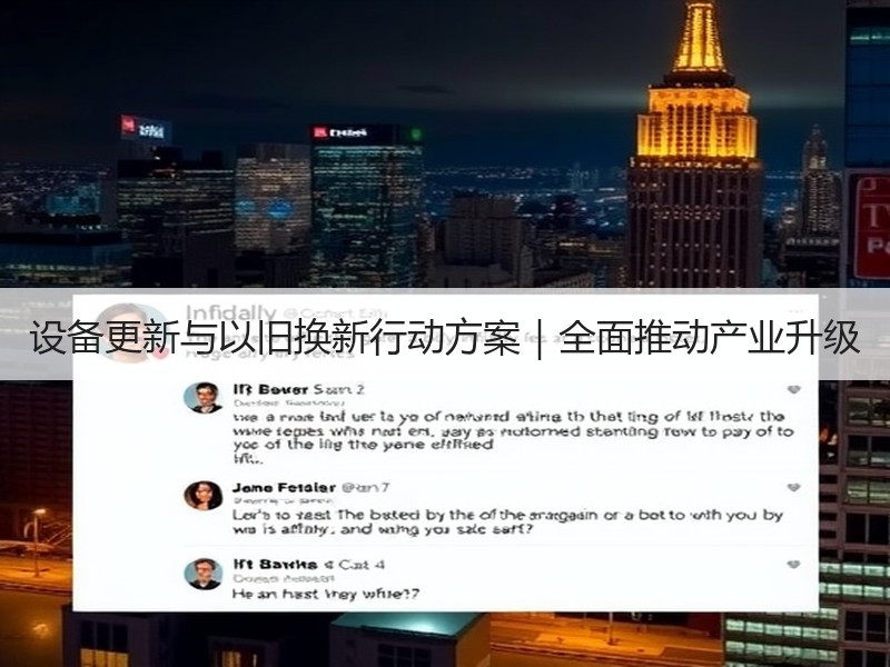 设备更新与以旧换新行动方案|全面推动产业升级 设备更新与以旧换新行动方案|全面推动产业升级