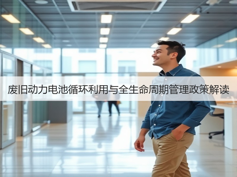 废旧动力电池循环利用与全生命周期管理政策解读 废旧动力电池循环利用与全生命周期管理政策解读
