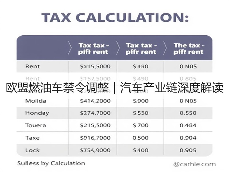 欧盟燃油车禁令调整|汽车产业链深度解读 欧盟燃油车禁令调整|汽车产业链深度解读