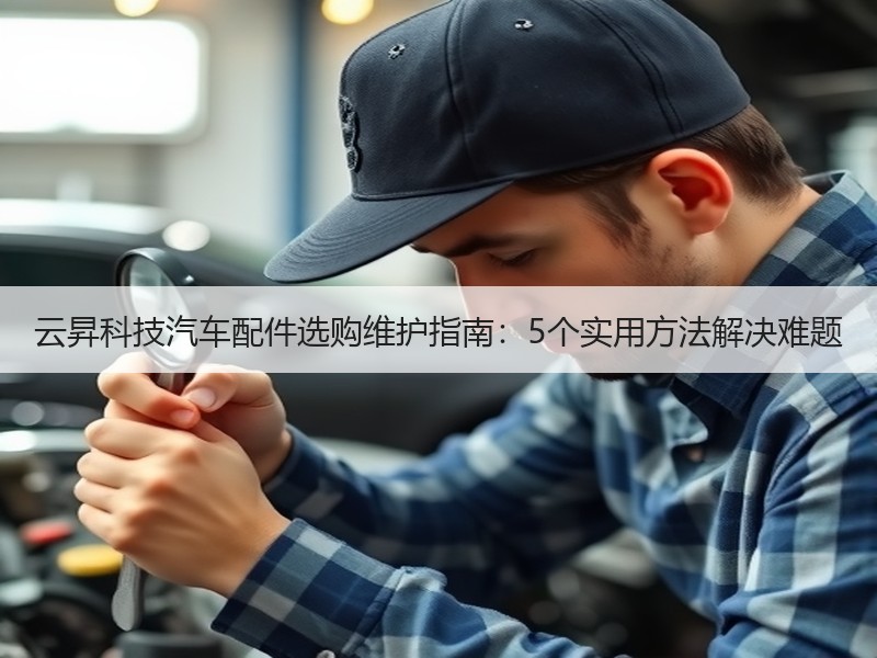 云昇科技汽车配件选购维护指南：5个实用方法解决难题