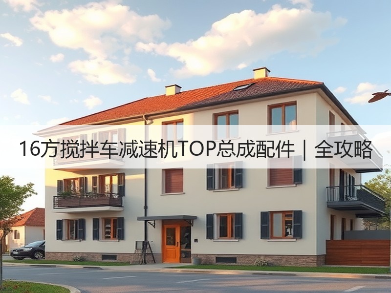 16方搅拌车减速机TOP总成配件｜全攻略