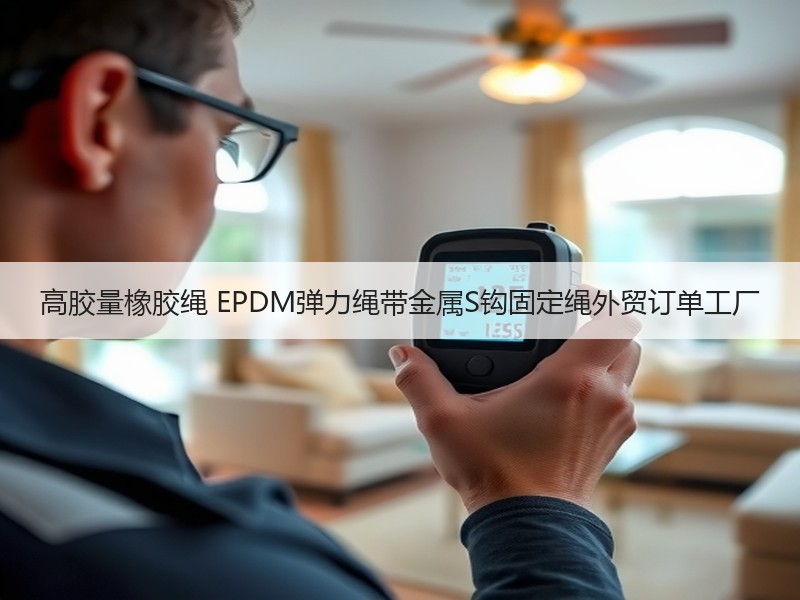高胶量橡胶绳 EPDM弹力绳带金属S钩固定绳外贸订单工厂