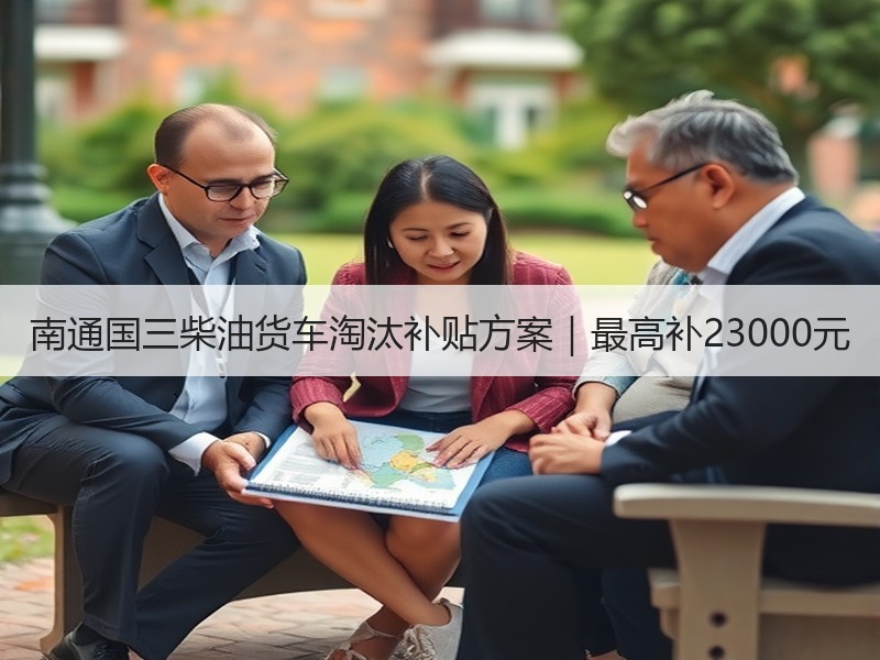 南通国三柴油货车淘汰补贴方案｜最高补23000元