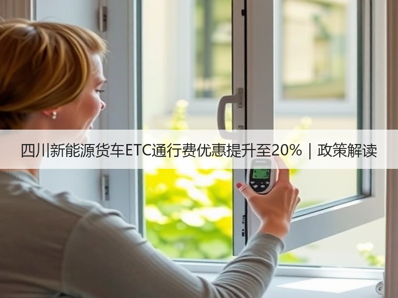 四川新能源货车ETC通行费优惠提升至20%|政策解读 四川新能源货车ETC通行费优惠提升至20%|政策解读