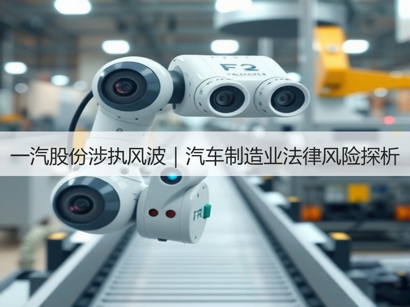 一汽股份涉执风波｜汽车制造业法律风险探析
