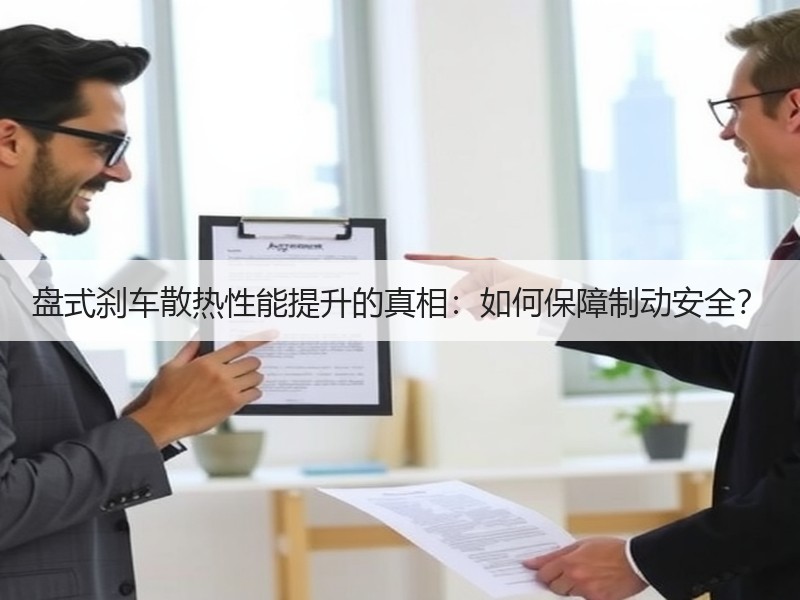 盘式刹车散热性能提升的真相：如何保障制动安全？