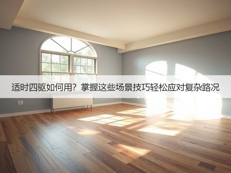 适时四驱如何用？掌握这些场景技巧轻松应对复杂路况