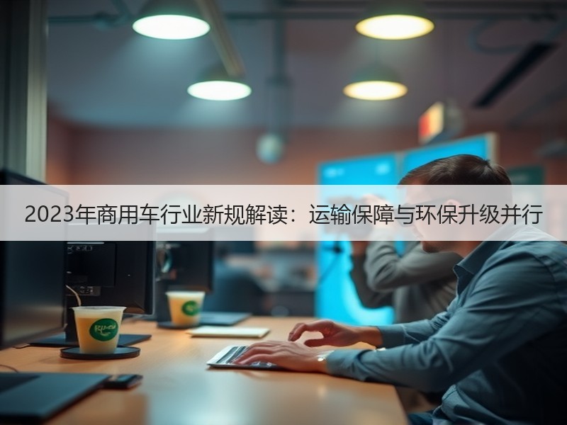 2023年商用车行业新规解读:运输保障与环保升级并行 2023年商用车行业新规解读:运输保障与环保升级并行