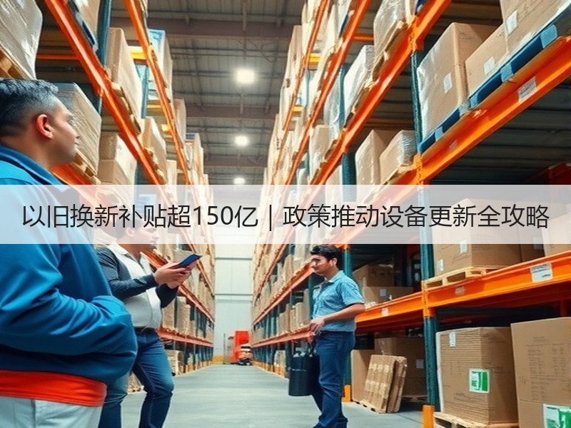 以旧换新补贴超150亿|政策推动设备更新全攻略 以旧换新补贴超150亿|政策推动设备更新全攻略