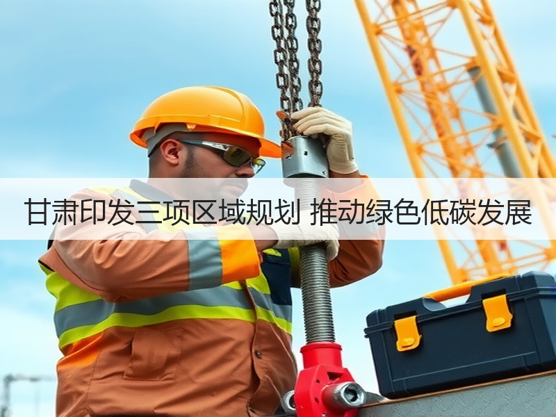 甘肃印发三项区域规划 推动绿色低碳发展