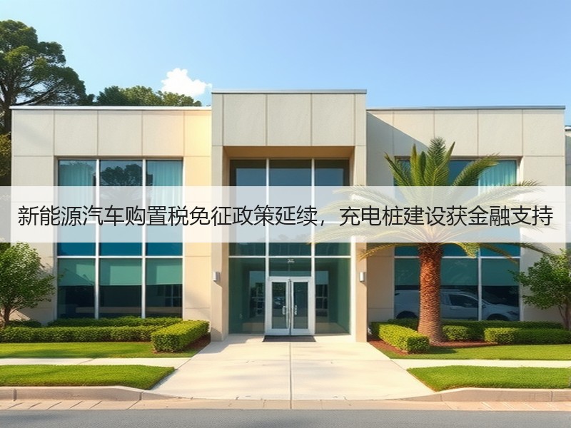 新能源汽车购置税免征政策延续,充电桩建设获金融支持 新能源汽车购置税免征政策延续,充电桩建设获金融支持