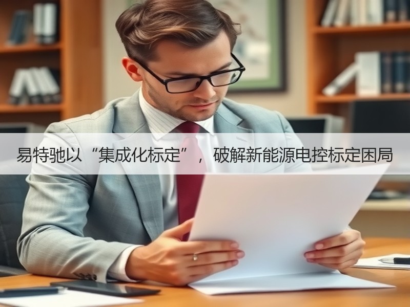 易特驰以“集成化标定”，破解新能源电控标定困局