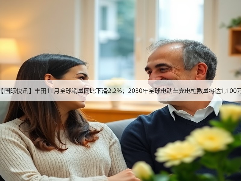 【国际快讯】丰田11月全球销量同比下滑2.2%；2030年全球电动车充电桩数量将达1,100万