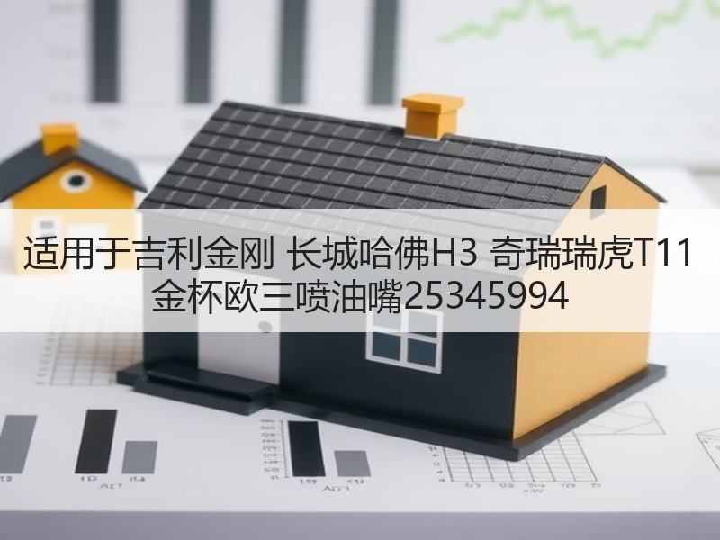 适用于吉利金刚 长城哈佛H3 奇瑞瑞虎T11 金杯欧三喷油嘴25345994