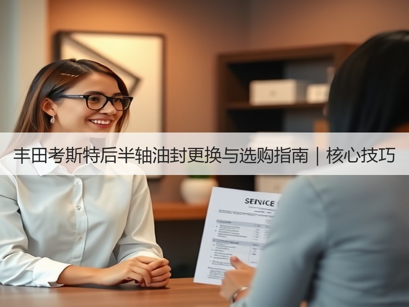 丰田考斯特后半轴油封更换与选购指南|核心技巧 丰田考斯特后半轴油封更换与选购指南|核心技巧
