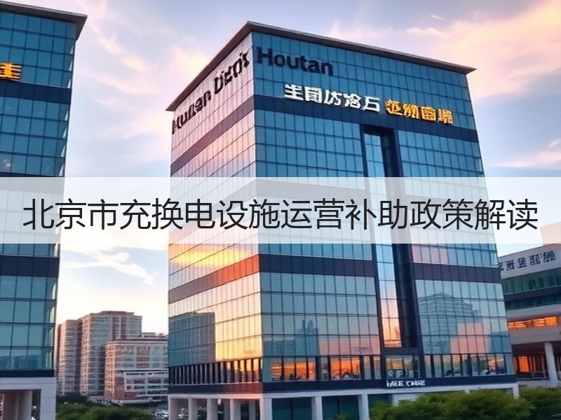 北京市充换电设施运营补助政策解读