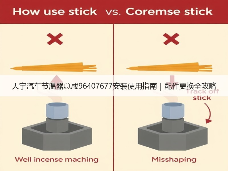 大宇汽车节温器总成96407677安装使用指南｜配件更换全攻略