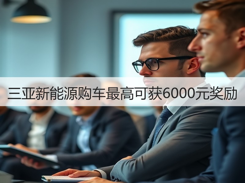 三亚新能源购车最高可获6000元奖励 三亚新能源购车最高可获6000元奖励