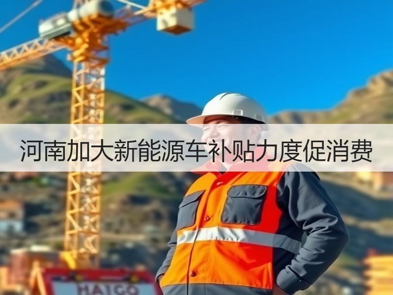 河南加大新能源车补贴力度促消费