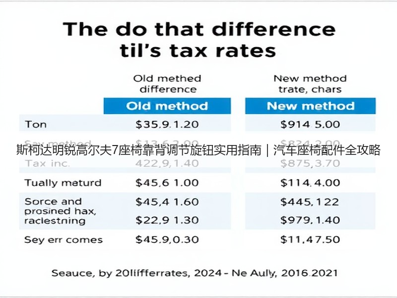 斯柯达明锐高尔夫7座椅靠背调节旋钮实用指南|汽车座椅配件全攻略 斯柯达明锐高尔夫7座椅靠背调节旋钮实用指南|汽车座椅配件全攻略