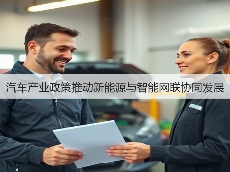 汽车产业政策推动新能源与智能网联协同发展 汽车产业政策推动新能源与智能网联协同发展