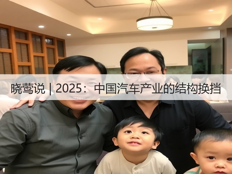 晓莺说 | 2025：中国汽车产业的结构换挡