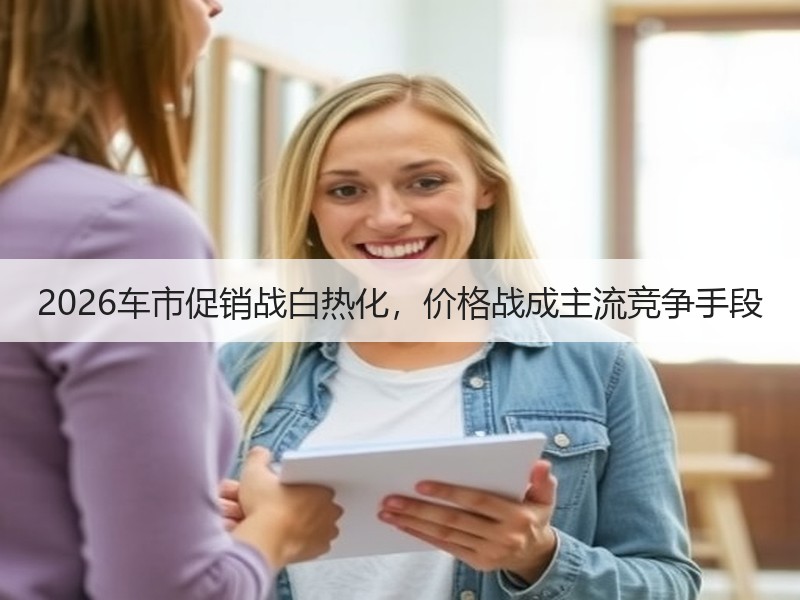 2026车市促销战白热化，价格战成主流竞争手段
