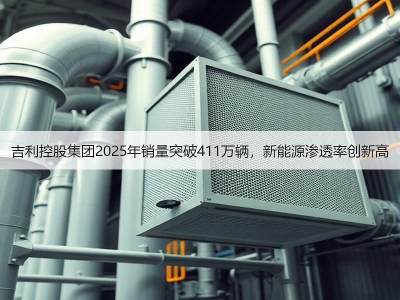 吉利控股集团2025年销量突破411万辆,新能源渗透率创新高 吉利控股集团2025年销量突破411万辆,新能源渗透率创新高