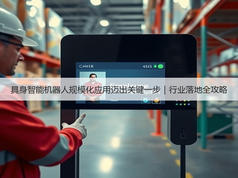 具身智能机器人规模化应用迈出关键一步|行业落地全攻略 具身智能机器人规模化应用迈出关键一步|行业落地全攻略