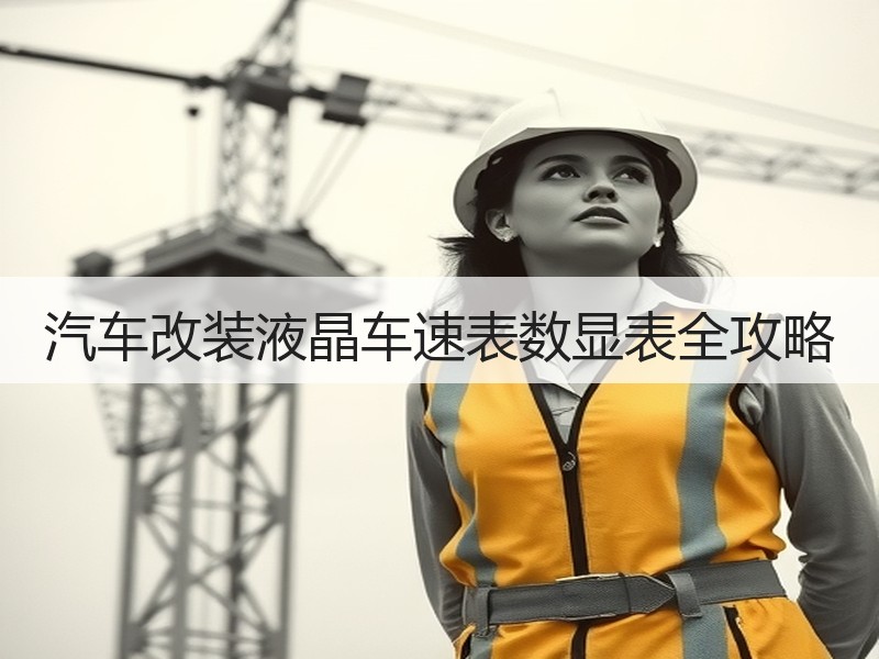 汽车改装液晶车速表数显表全攻略